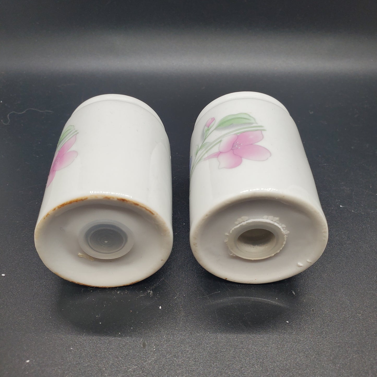 Vintage Crazy Kitchens Porcelain Salt and Pepper Shaker Set