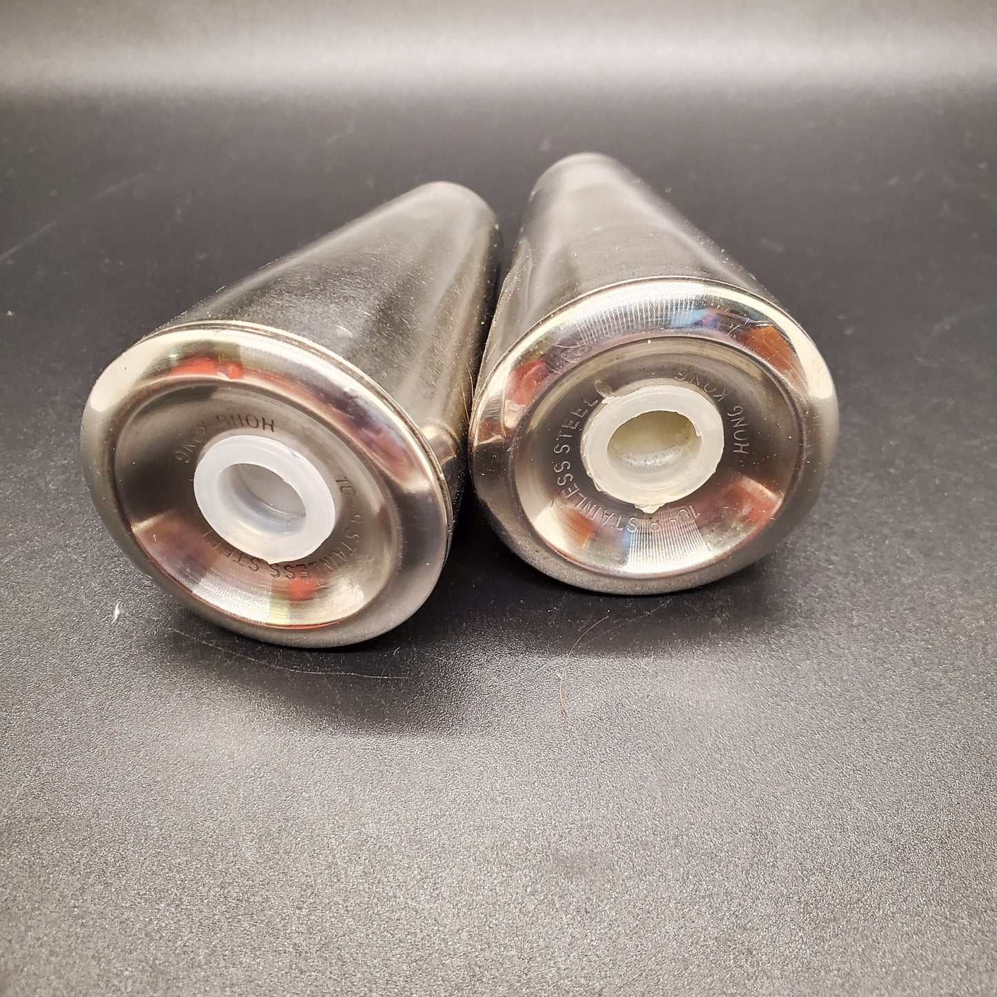 Vintage Stainless Salt and Pepper Shaker Set