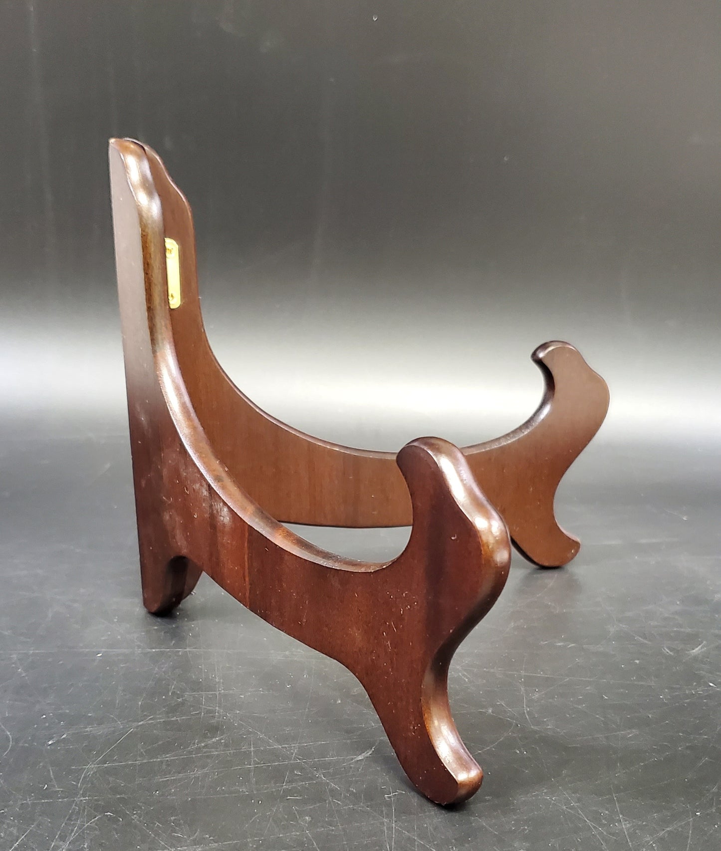 Dark Brown Bowl Easel WB-6