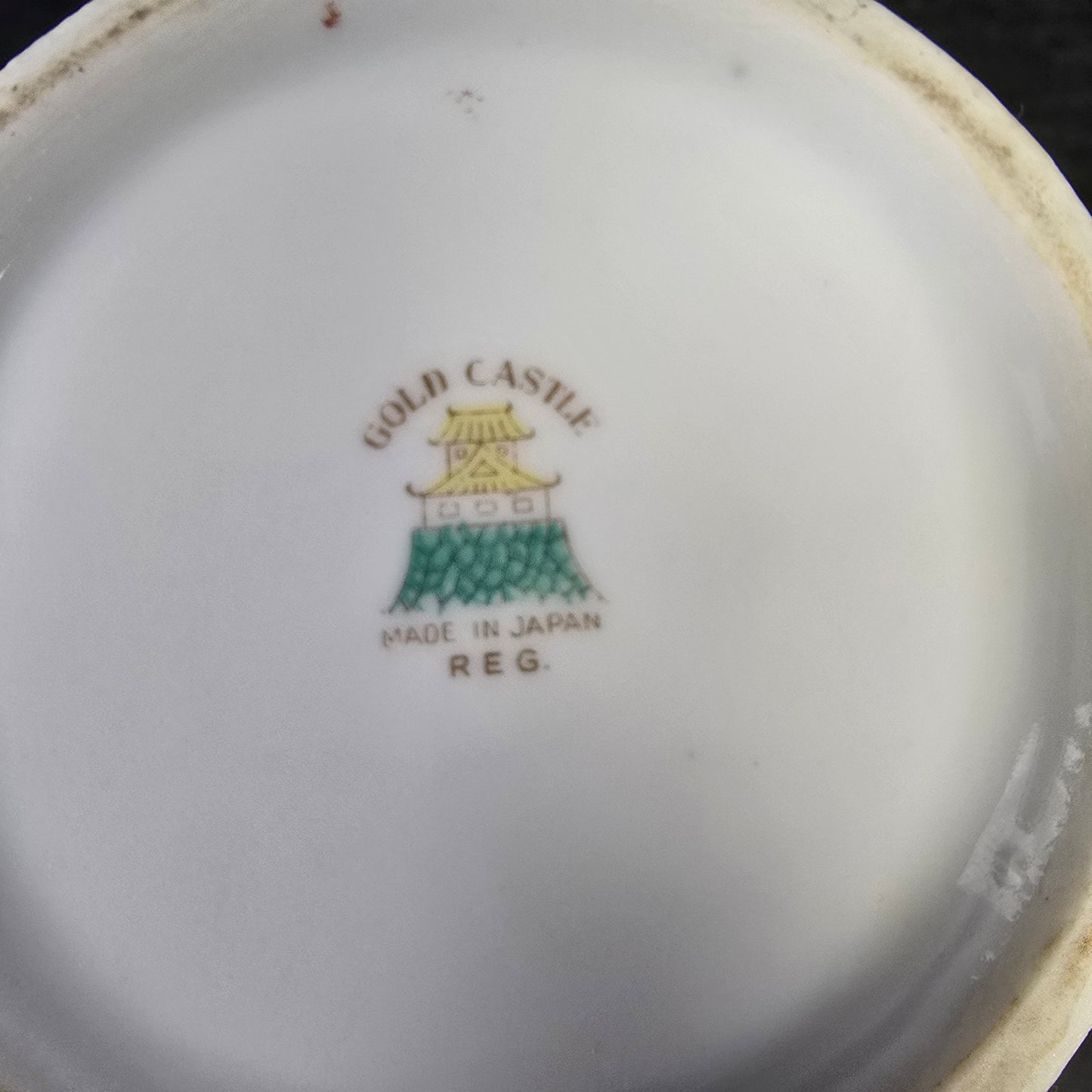 Gold Castle "Hostess" c.1940 Japan Sugar and Creamer Set Gold Castle Stamped