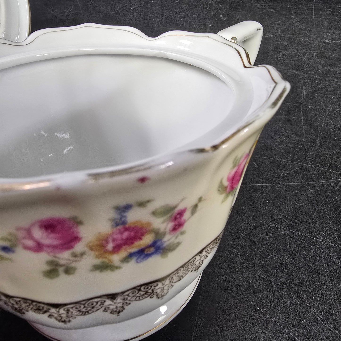 Gold Castle "Hostess" c.1940 Japan Sugar Bowl with Lid