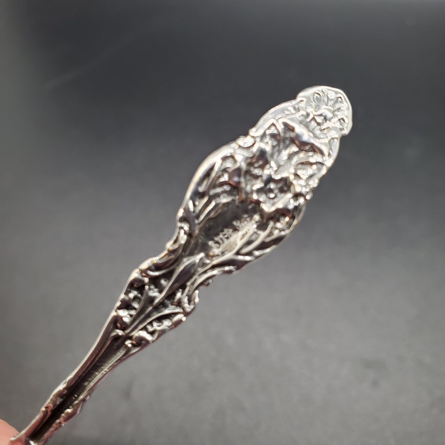 Sterling Silver Shell Master Salt Spoon