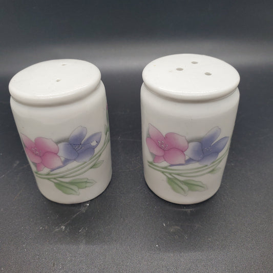 Vintage Crazy Kitchens Porcelain Salt and Pepper Shaker Set