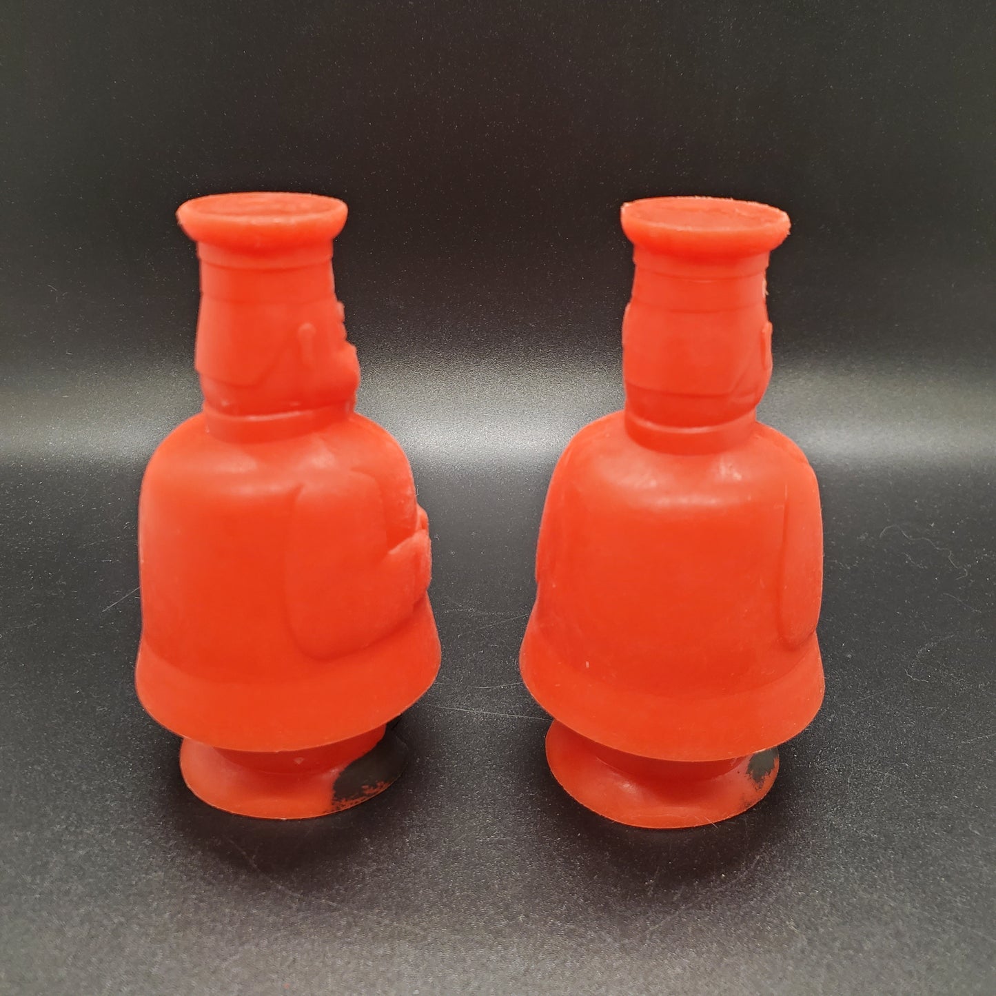 Vintage MCM Standing Chef Plastic Salt and Pepper Shaker Set