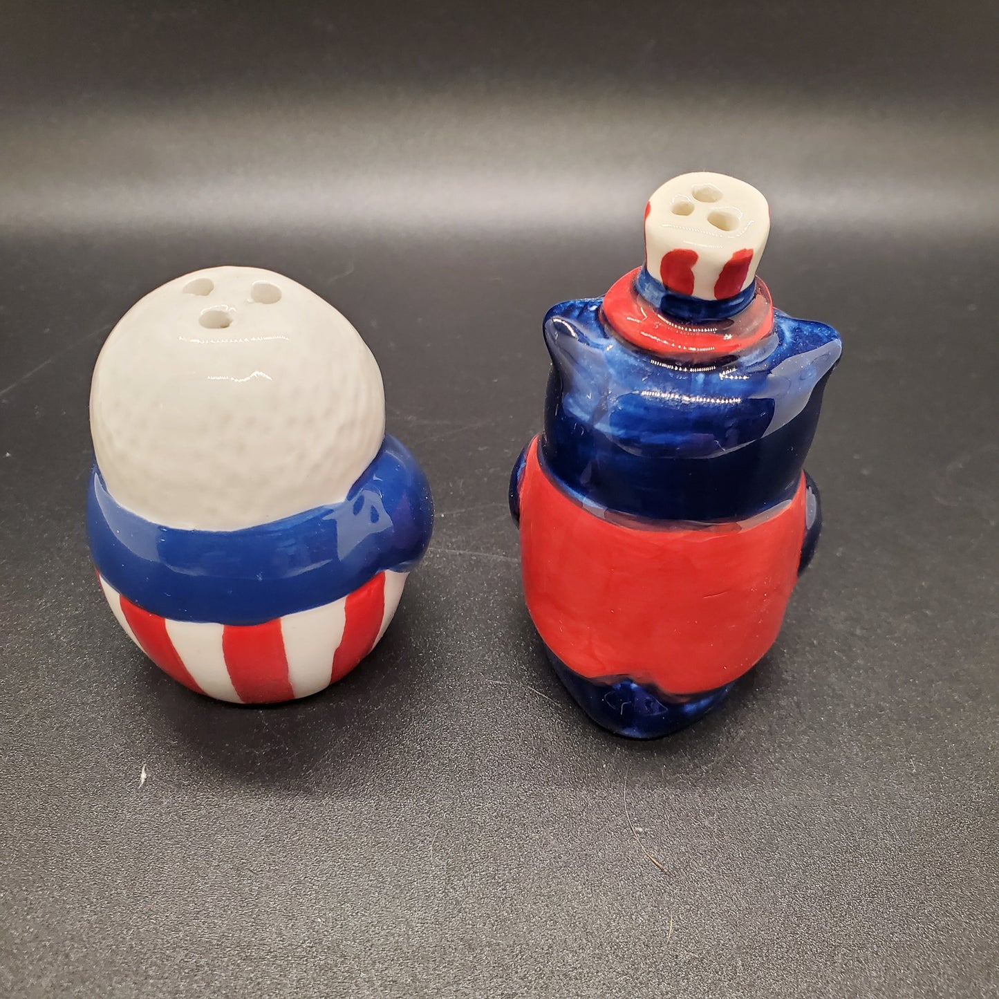 Patriotic Owl and Eagle Salt and Pepper Shaker Set