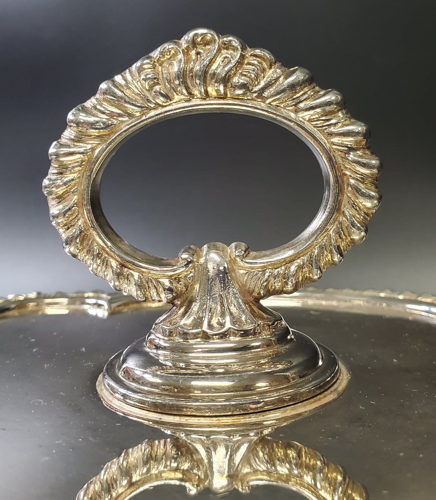 Antique Sheffield Silver Co Ornate Divided Entrée Dish