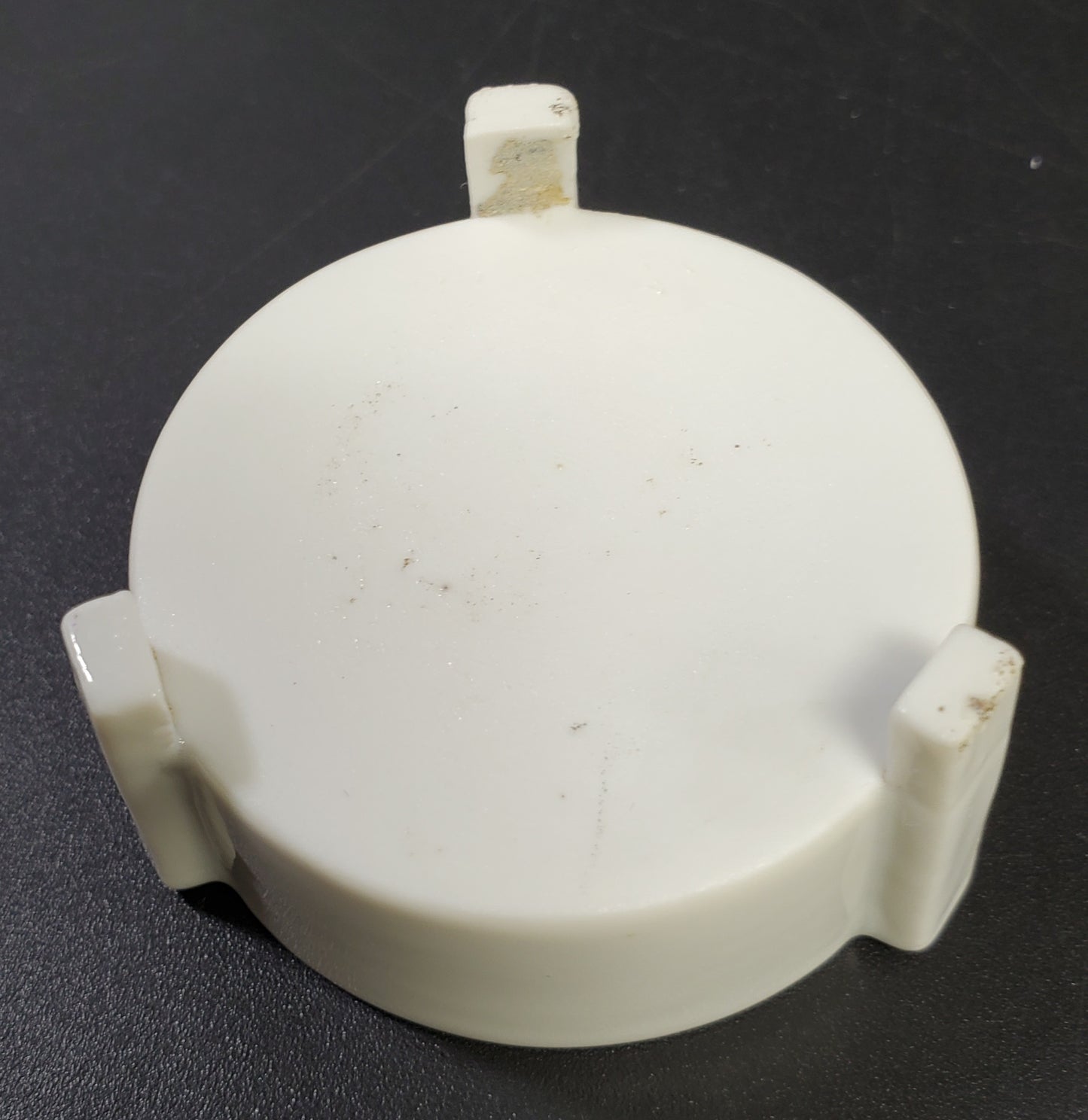 White Ceramic Salt Cellar with Tripod Base