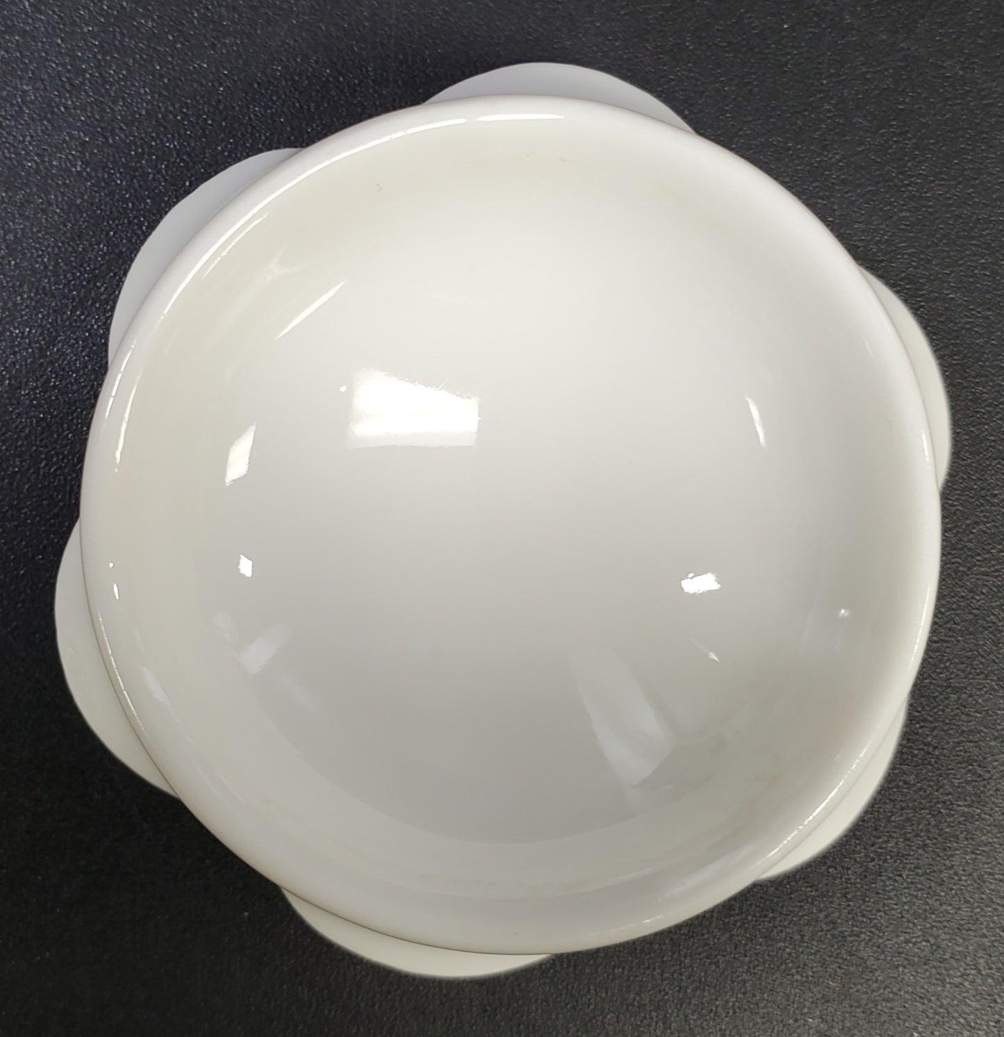 Porcelain White Salt Cellar with a Scalloped Skirt Haviland France
