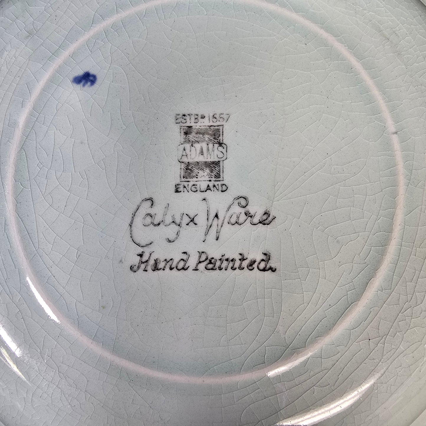 Adams "Georgian" Saucer England Calyx Ware
