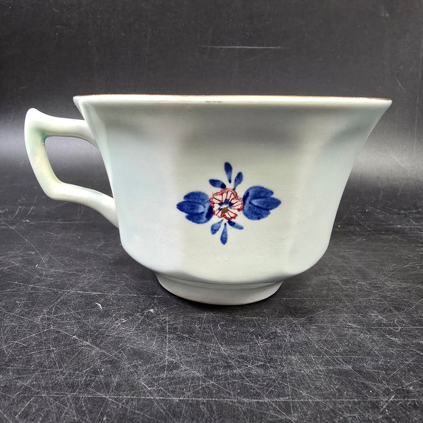Adams "Georgian" Oversized Tea Cup England Calyx Ware Hand Painted