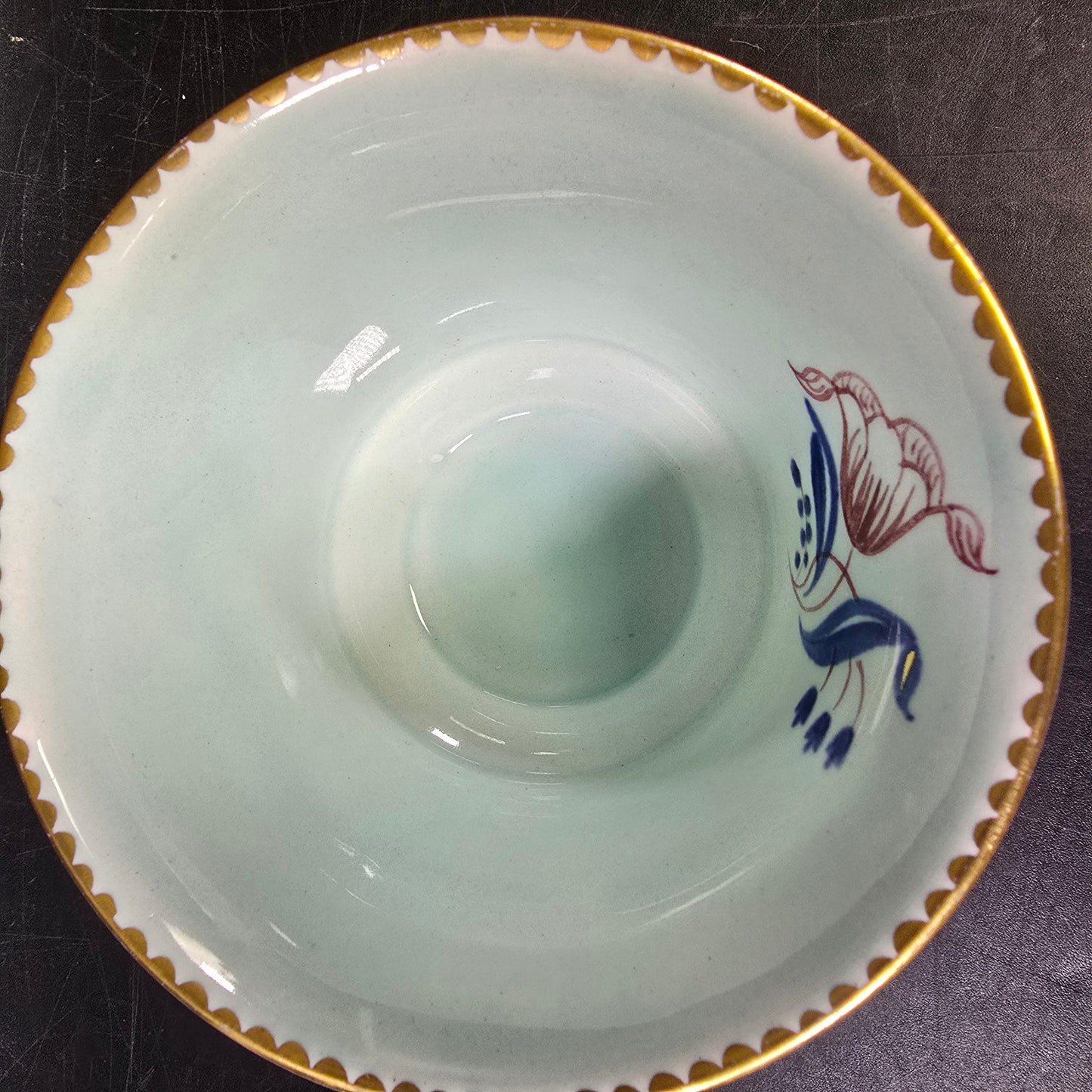Adams "Georgian" Oversized Tea Cup England Calyx Ware Hand Painted