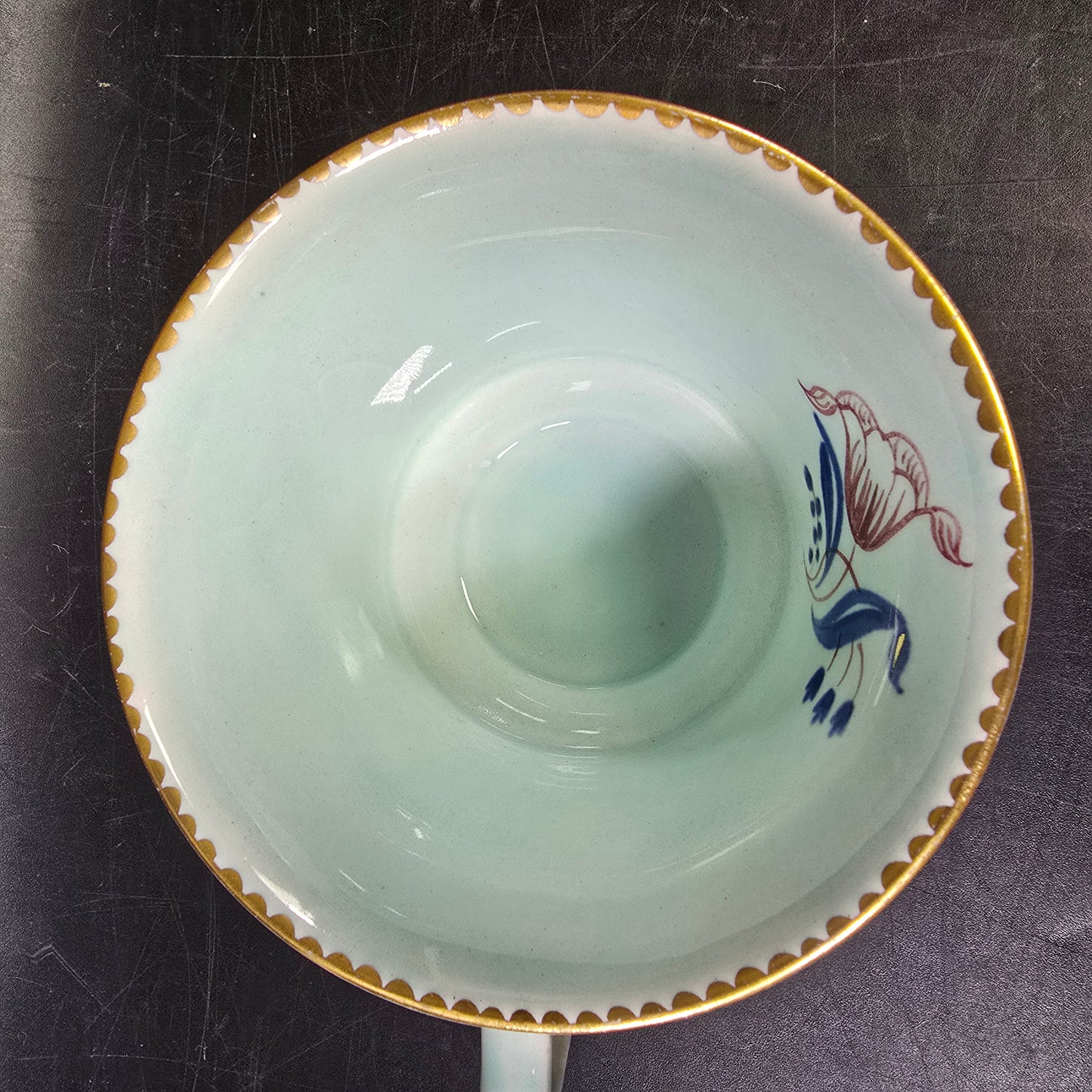 Adams "Georgian" Oversized Tea Cup England Calyx Ware Hand Painted