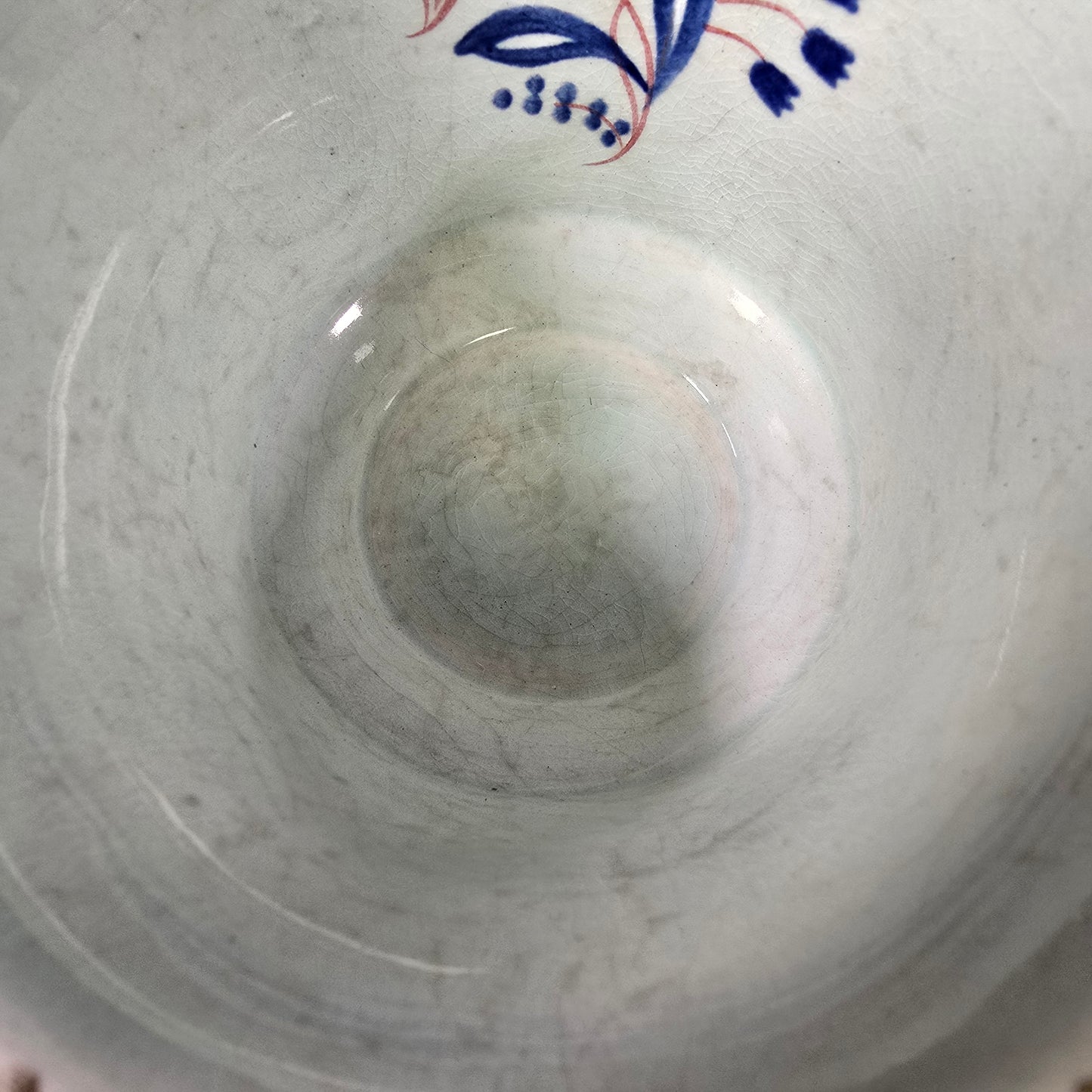 Adams "Georgian" Oversized Tea Cup Calyx Ware England (Damaged)