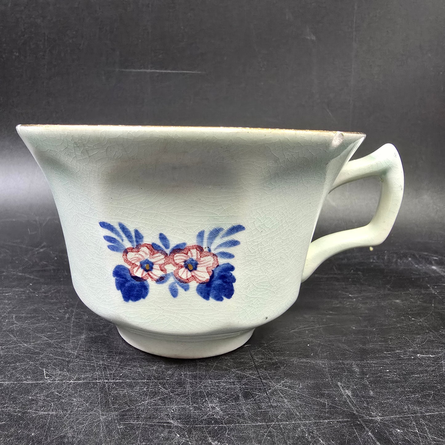 Adams "Georgian" Oversized Tea Cup Calyx Ware England (Damaged)