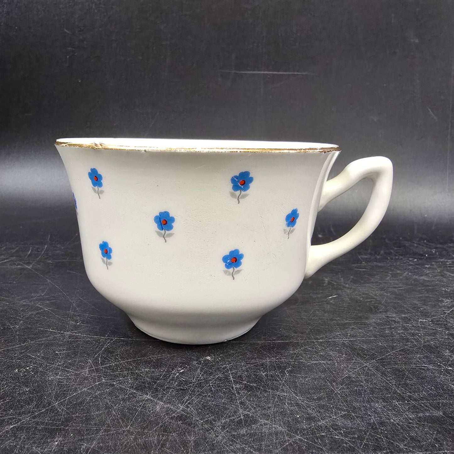 W S George "Lido" GEO152 Blue Flowers Tea Cup