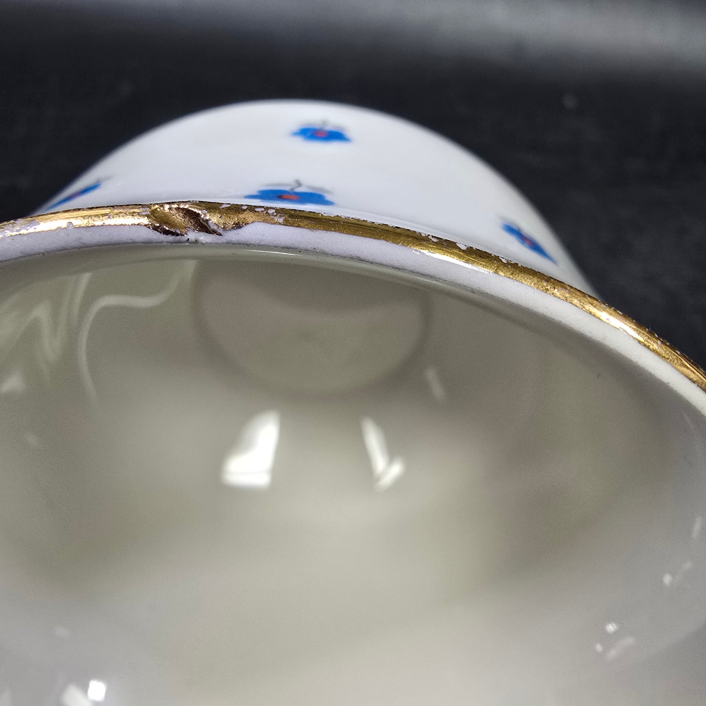 W S George "Lido" GEO152 Blue Flowers Tea Cup