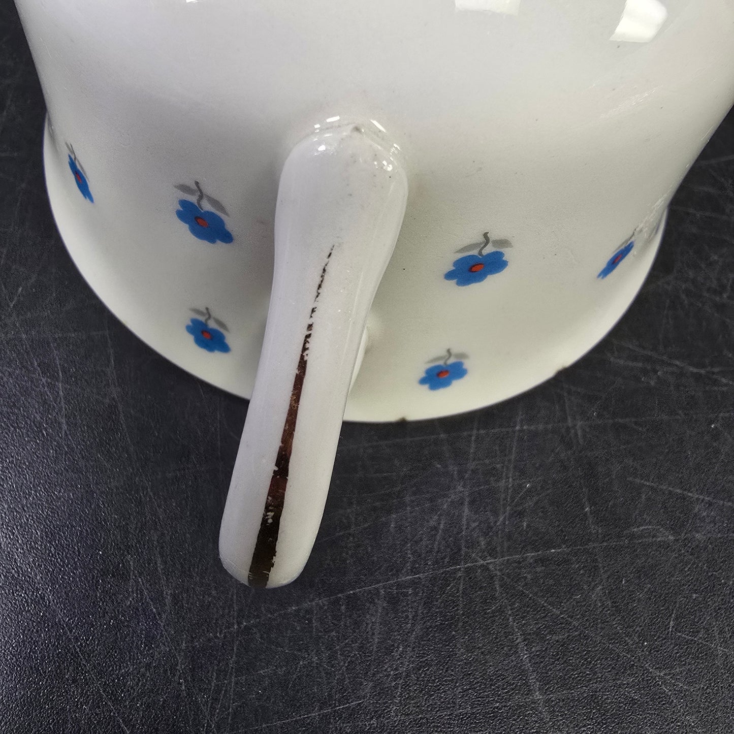W S George "Lido" GEO152 Blue Flowers Tea Cup