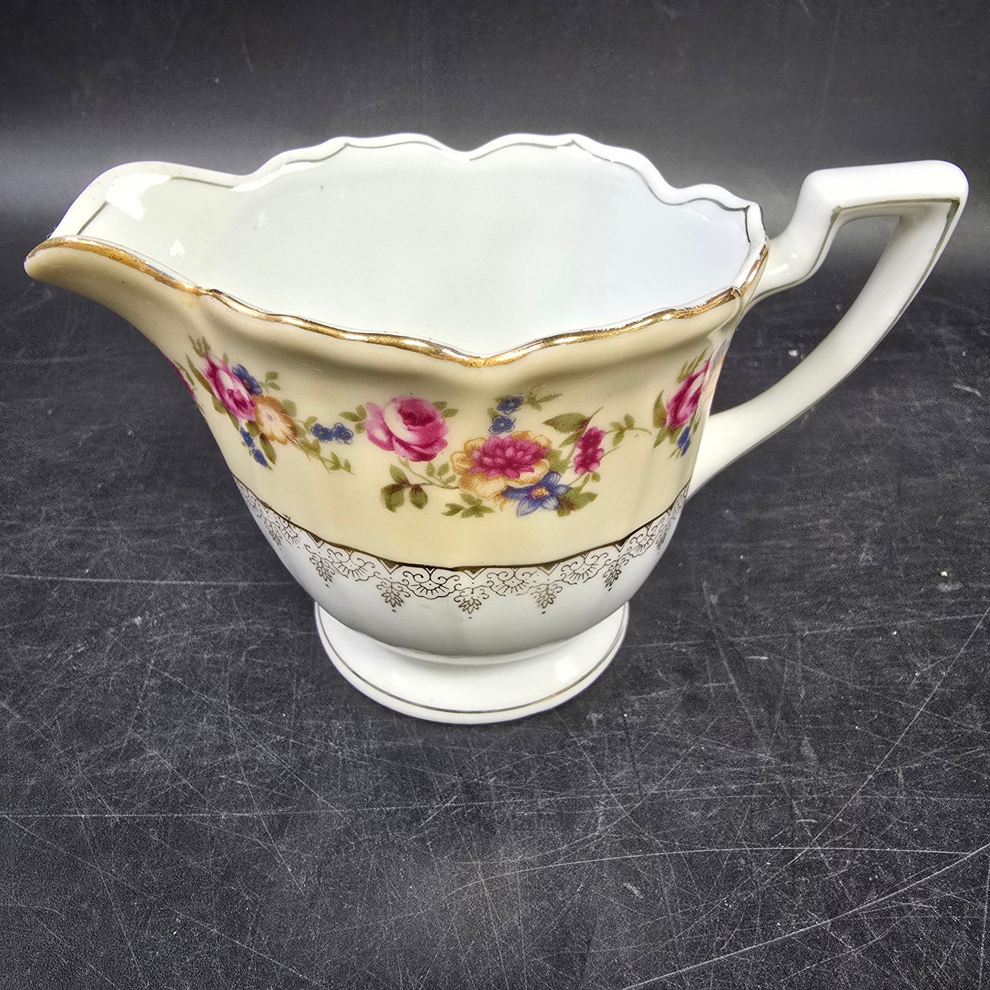 Gold Castle "Hostess" c.1940 Japan Sugar and Creamer Set Gold Castle Stamped