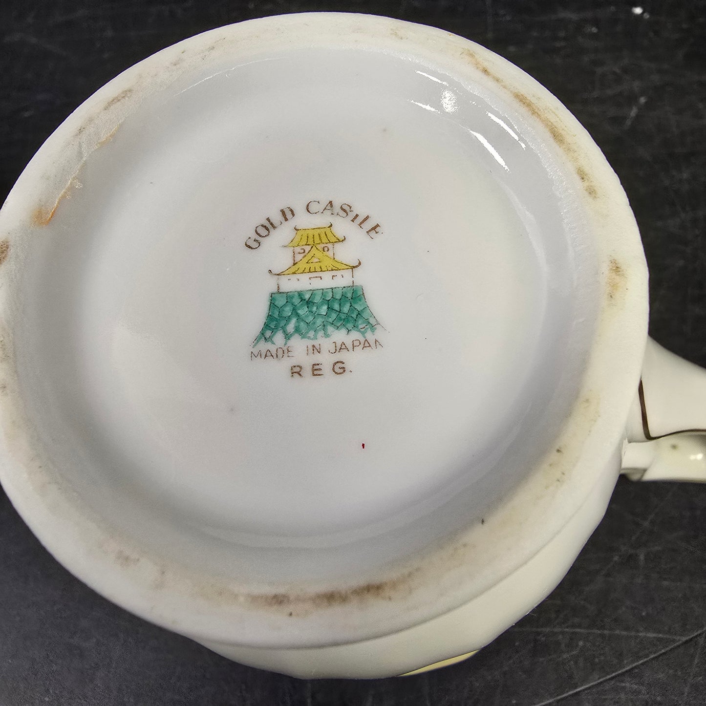 Gold Castle "Hostess" c.1940 Japan Sugar and Creamer Set Gold Castle Stamped