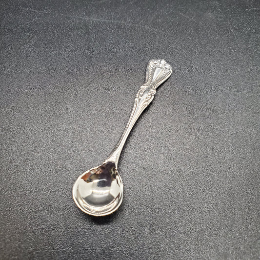 Vintage Style Sterling Silver Salt Spoon