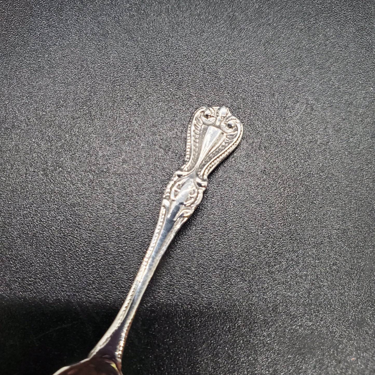 Vintage Style Sterling Silver Salt Spoon